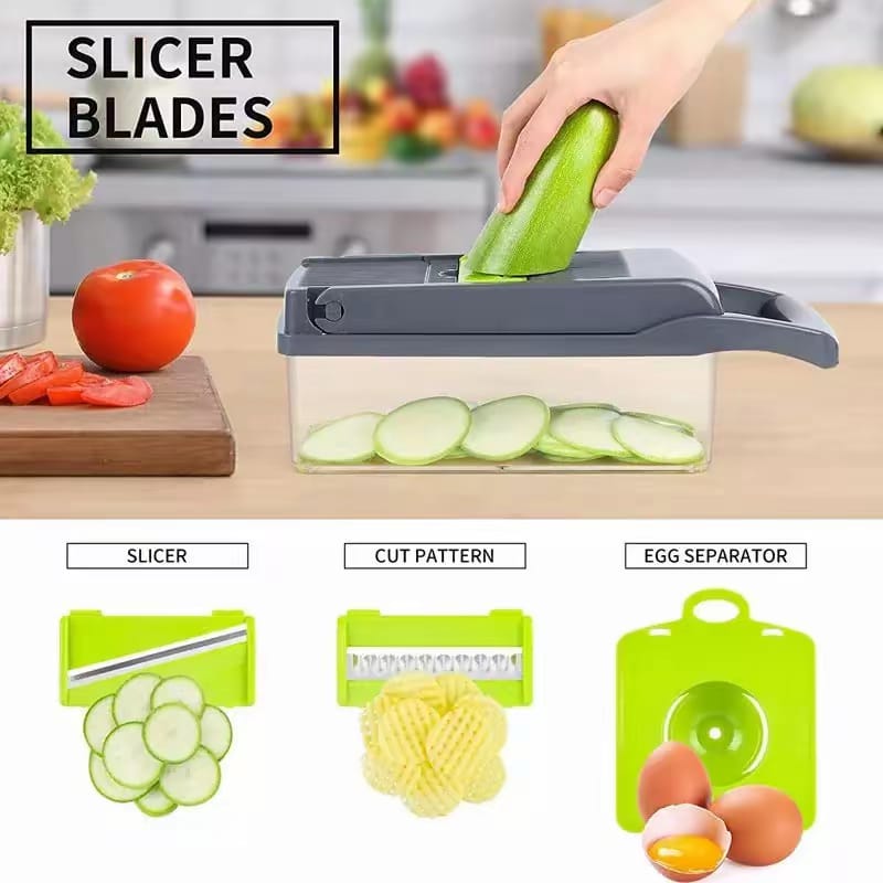 Multifunctional Food Cutter, Grater & Shredder for Kitchen