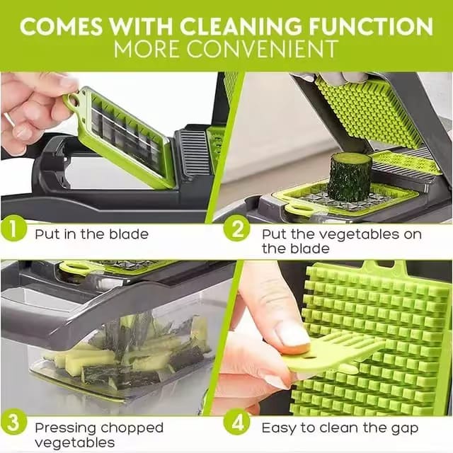 Multifunctional Food Cutter, Grater & Shredder for Kitchen