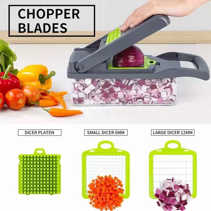 Multifunctional Food Cutter, Grater & Shredder for Kitchen